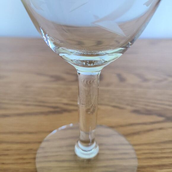 McBride Glass MCB17 Mid-Century Cut Glass Etched Champagne Sherbet Glass Wheat - Picture 14 of 15